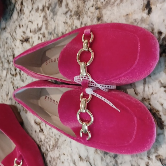 NEW Gianni Bini MacenTwo Bit Buckle Velvet Flat Loafers Barbie PinkSZ 5.5 - Picture 11 of 14